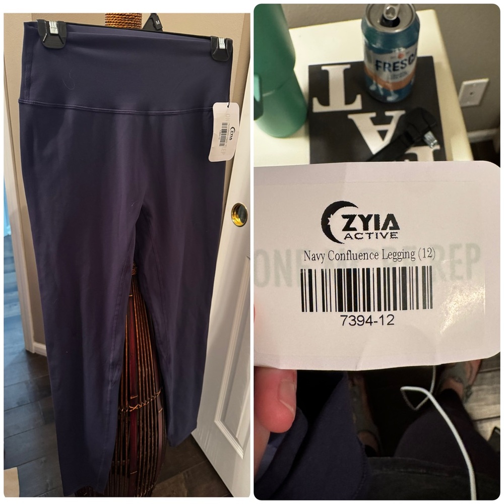 Zyia Active Navy Confluence Leggings